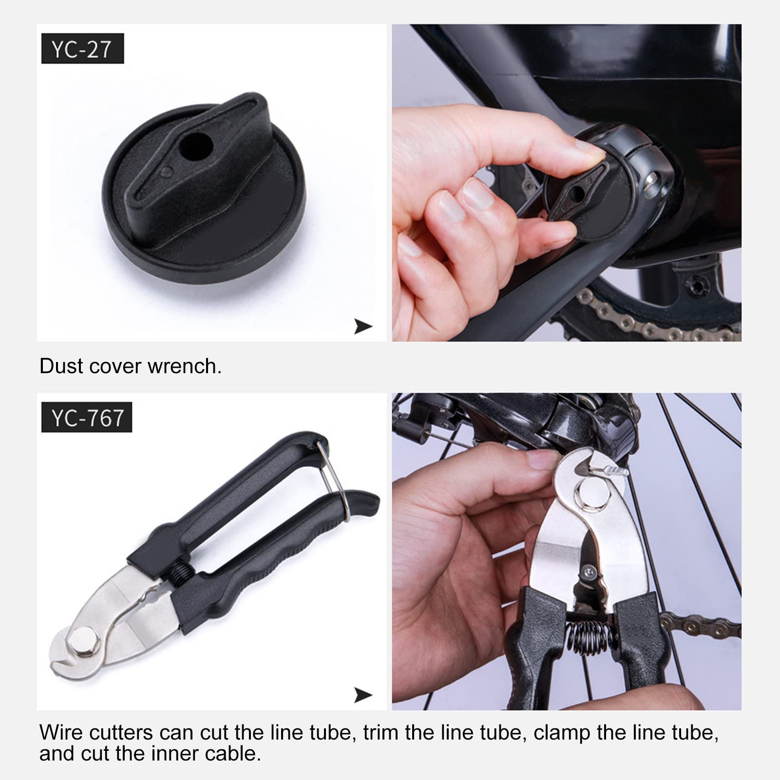 Kit Bici, Kit Professionale Completo di Attrezzi per la Riparazione di Biciclette Sicuro affidabile Risparmio energetico di Lunga Durata per la Riparazione per la Manutenzione della casa