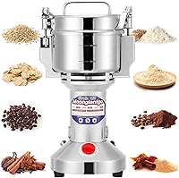 Vista 8 de Moongiantgo Molinillo de granos eléctrico de 5.29 oz, molinillo de especias comercial de 850 W, pulverizador de acero inoxidable, máquina