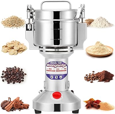 Moulin à grains en acier inoxydable électrique de 150 g, moulin à