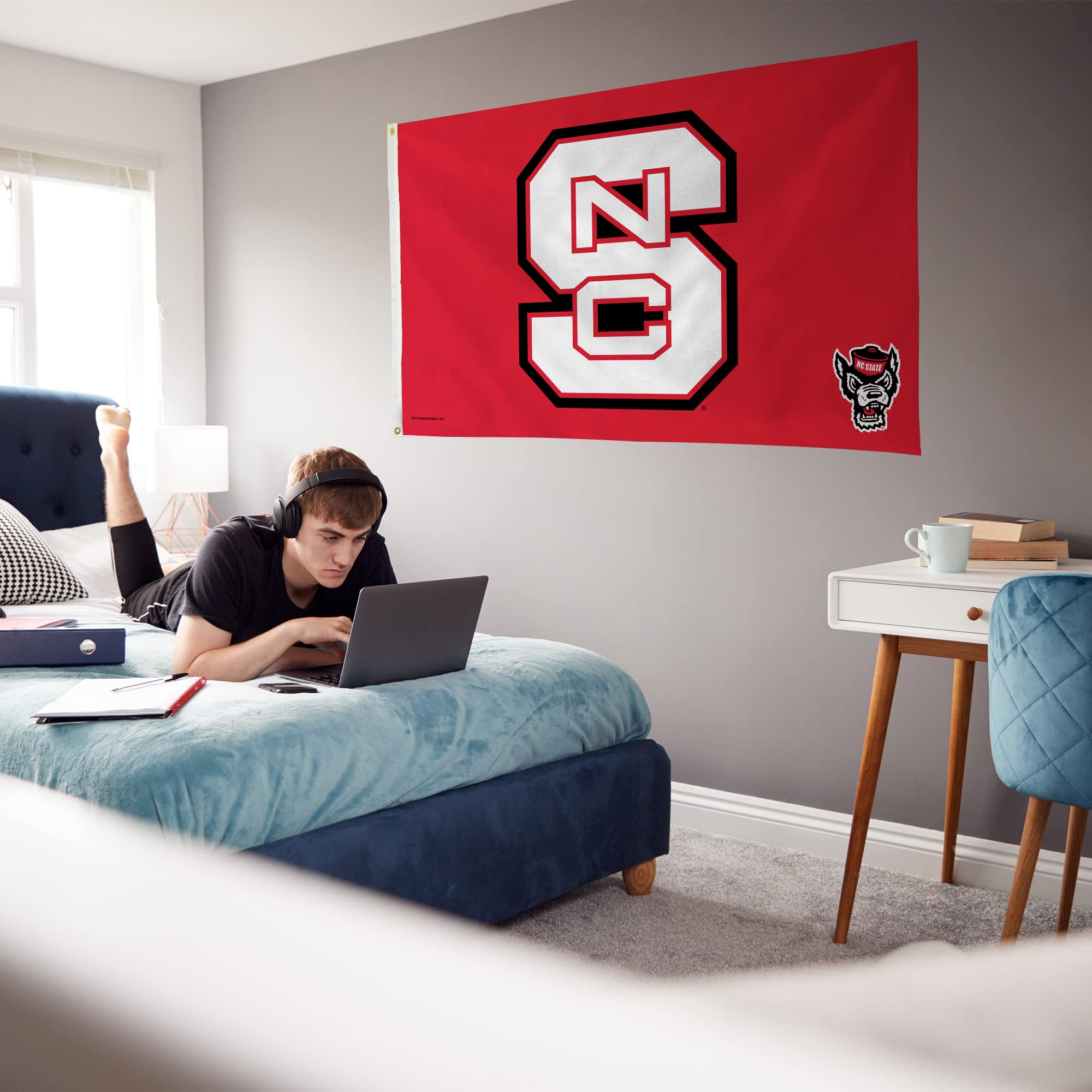 North Carolina State Wolfpack Flag – 3x5 Feet, Single-Sided, Durable Outdoor & Indoor Flag - View #4
