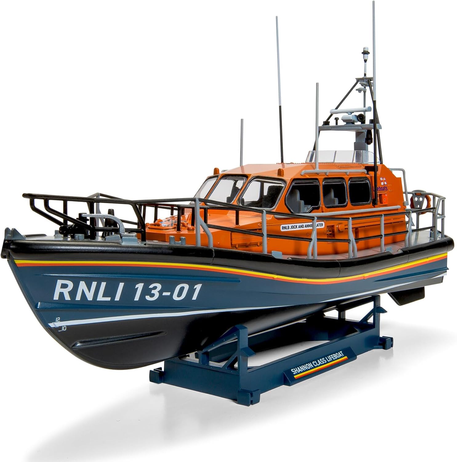 Airfix Ship Model Kit Starter Set - A55015 RNLI Shannon Class Lifeboat, Plastic Watercraft Model Kits for Adults & Kids, Skill Level 1, 1:72 Scale Watercraft Models, Includes: Paints, Glue & Brushes