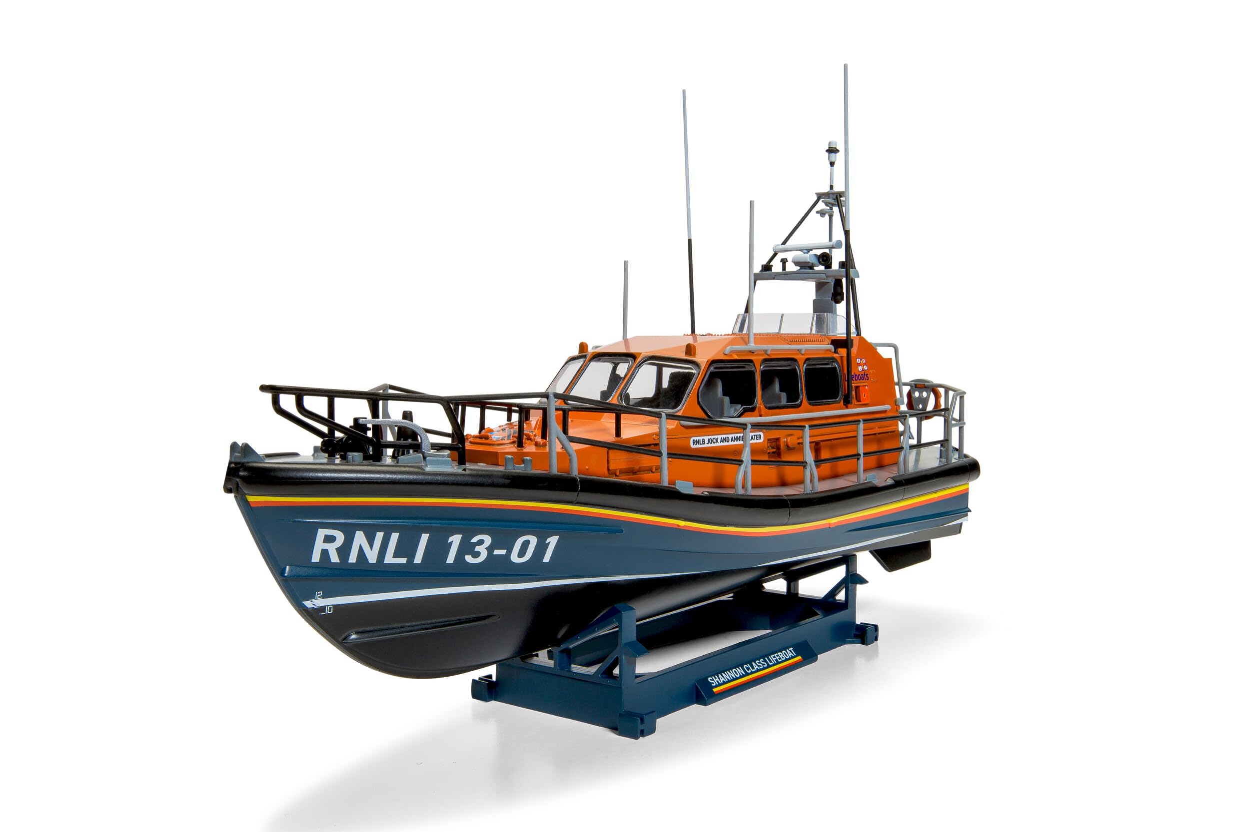 Airfix A55015 RNLI Kit de construcción de maquetas de Bote Salvavidas Clase Shannon para Adultos y niños 8+ años. Incluye calcomanías, Pinturas acrílicas, Pinceles y Cemento polivinílico