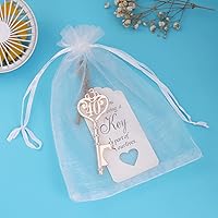 Vista 7 de Paquete de 50 abridores de botellas con 40 formas de llave, regalos y decoraciones de 40 cumpleaños (50, dorado 40)