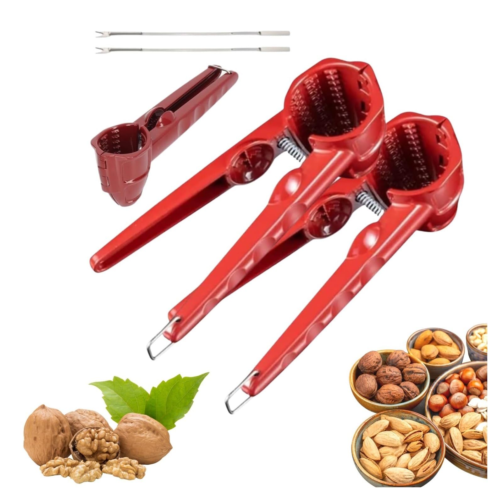 Cascanueces de acero inoxidable fácil de usar para repostería y cocina
