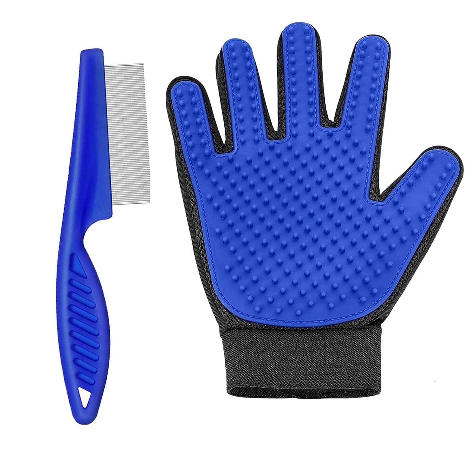 Dog Trust Flea Comb for Cat Dog, Stainless Steel Fine Tooth Flea Lice Tear Stain Remover Comb With Glove-18 CM Royal Blue (B0C2HJ8TGF) Amazon Price History, Amazon Price Tracker