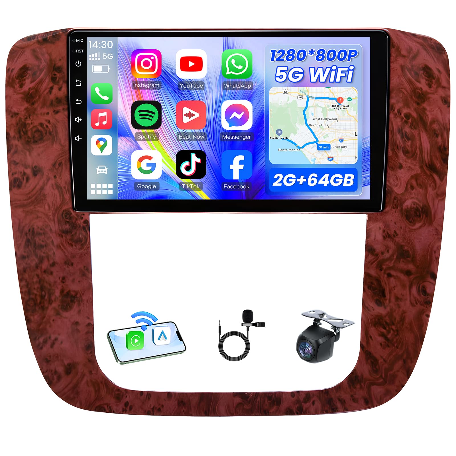 4Core 64GB Android 13 Radio for 2007-2013