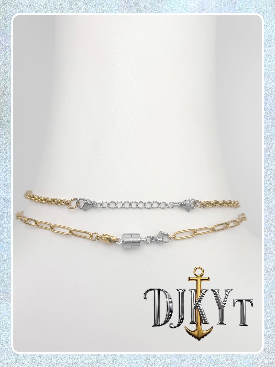 Necklace Extenders for Women and Magnetic Necklace Clasp, Silver Chain Extender for Jewelry Bracelet Anklet - Image 5