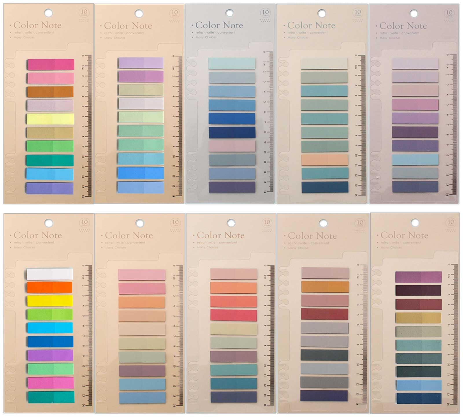 ELII 2000pcs Books Tabs for Annotating,Sticky Tabs Clear Sticky Notes,Page Markers for Notebooks, Multi-Colored Writable and Repositionable Book Flags