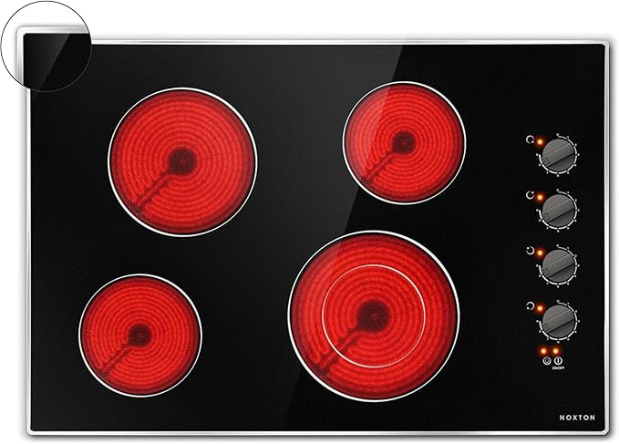 Noxton 30 Inch 4 Burners Electric Cooktop Noxton 30 Inch 4 Burners Electric Cooktop