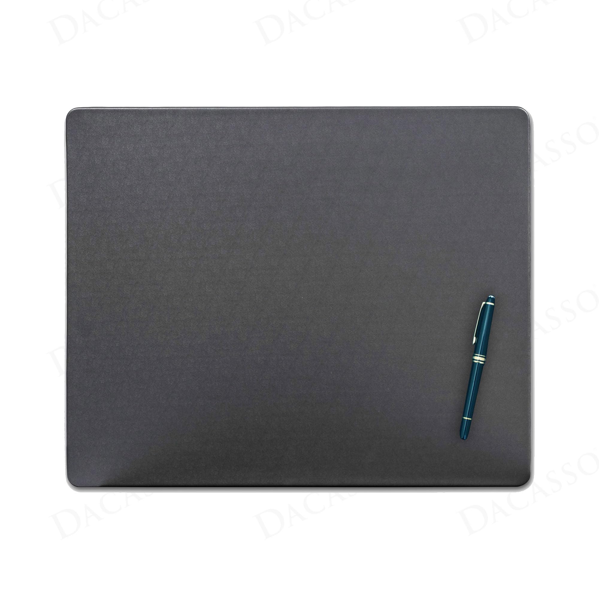 Dacasso Sottomano per tavolo da conferenza, 43,2 x 35,6 cm, in similpelle, colore grigio, per scrivania, per organizzare sale riunioni e scrivania