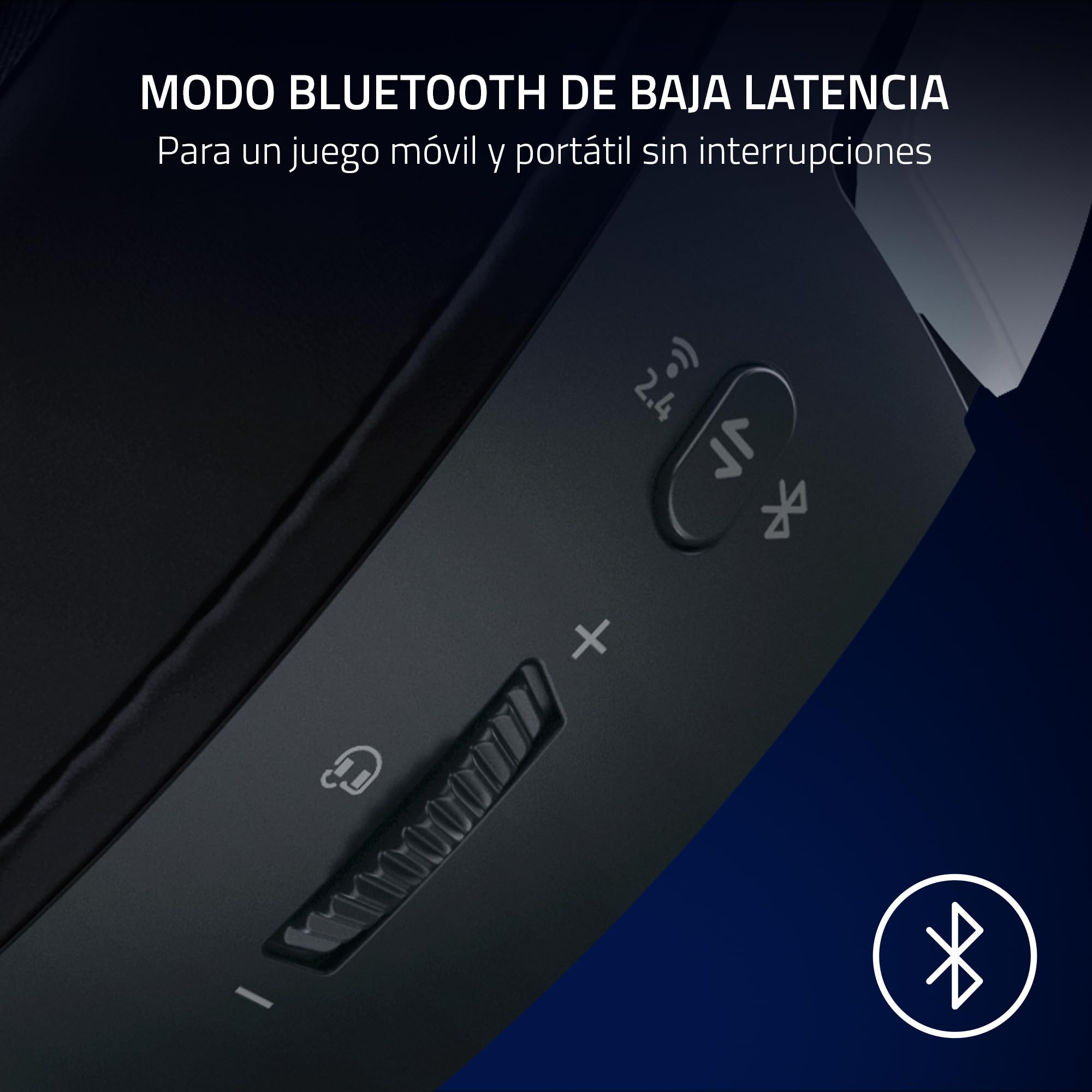Razer Kaira HyperSpeed (con Licencia Playstation) - Auriculares inalámbricos de Juego para Playstation - 2,4 HyperSpeed y Bluetooth (Triforce 50mm, micrófono HyperClear, multiplataforma) Blanco