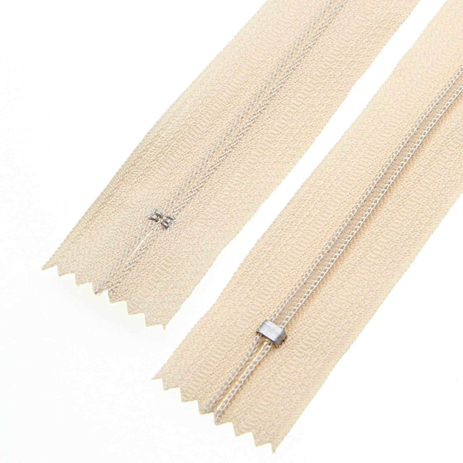 24 Inch Close End Nylon Coil Zippers for Sewing Craft Assorted Length (20 PCS Beige) YIGUANXIN, 24" - Image 2