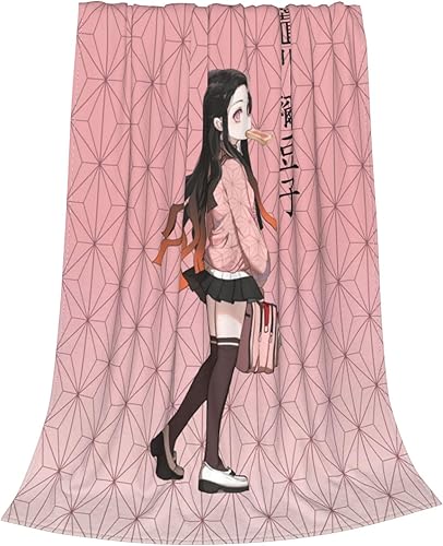 Miniatura 2 de Manta de anime súper suave, forro polar de franela novedosa, ligera para todas las estaciones, manta cálida para adultos y niños, de 5 a 60 x 50