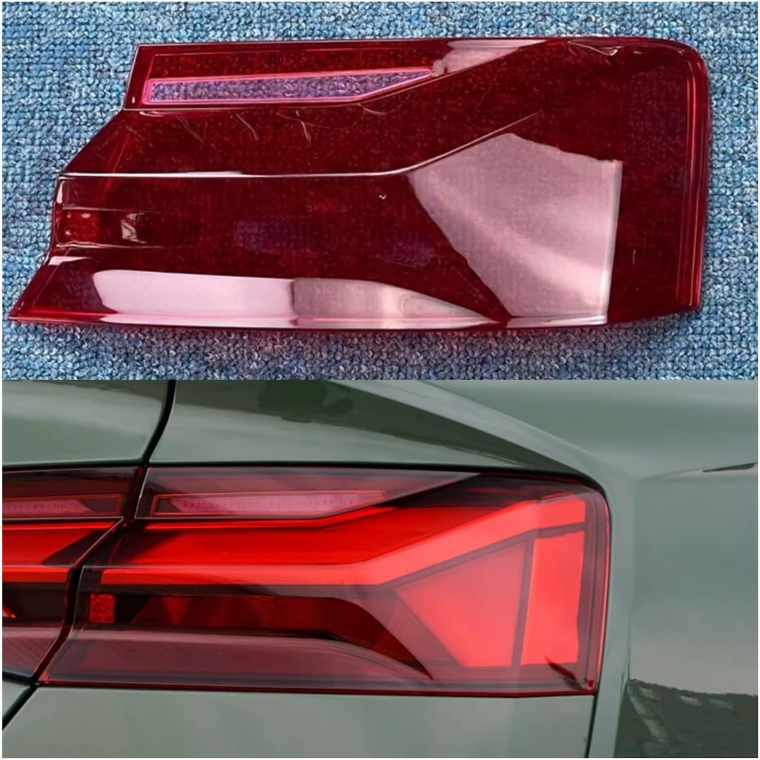 Tail Lamp cover For A5 2021 2022 2023 Car Rear Position Lights Shell Taillight Hood Replacement Accessories (Outside Right)