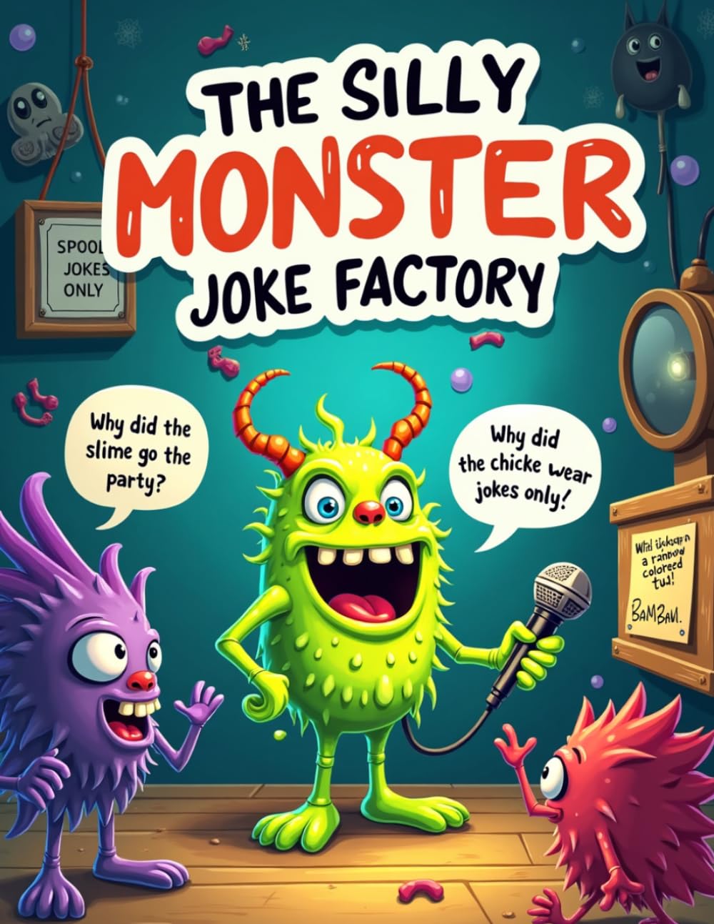 The Silly Monster Joke Factory: Funny Monster Joke Book for Kids