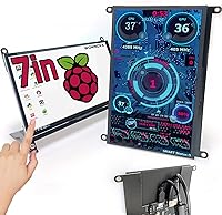 Vista 1 de WOWNOVA Panel de sensor de computadora de 7 pulgadas, pantalla LCD, monitor de temperatura de PC, pantalla secundaria, accesorios de PC para carcasa