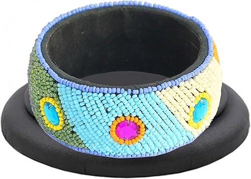 Miniatura 3 de Touchstone Indian Bollywood Classic Fashion Handcrafted Wooden Colorful Designer Jewelry Bangle Bracelets for Women.