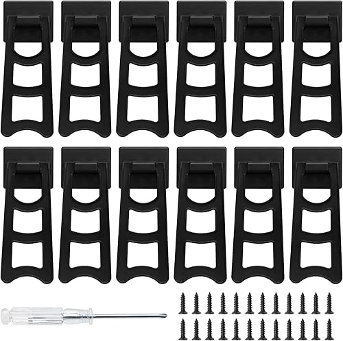 Marco de fotos de plástico, caballete de marco negro de 4 pulgadas, soporte trasero de marco de fotos, soporte de caballete para espalda, 12 piezas