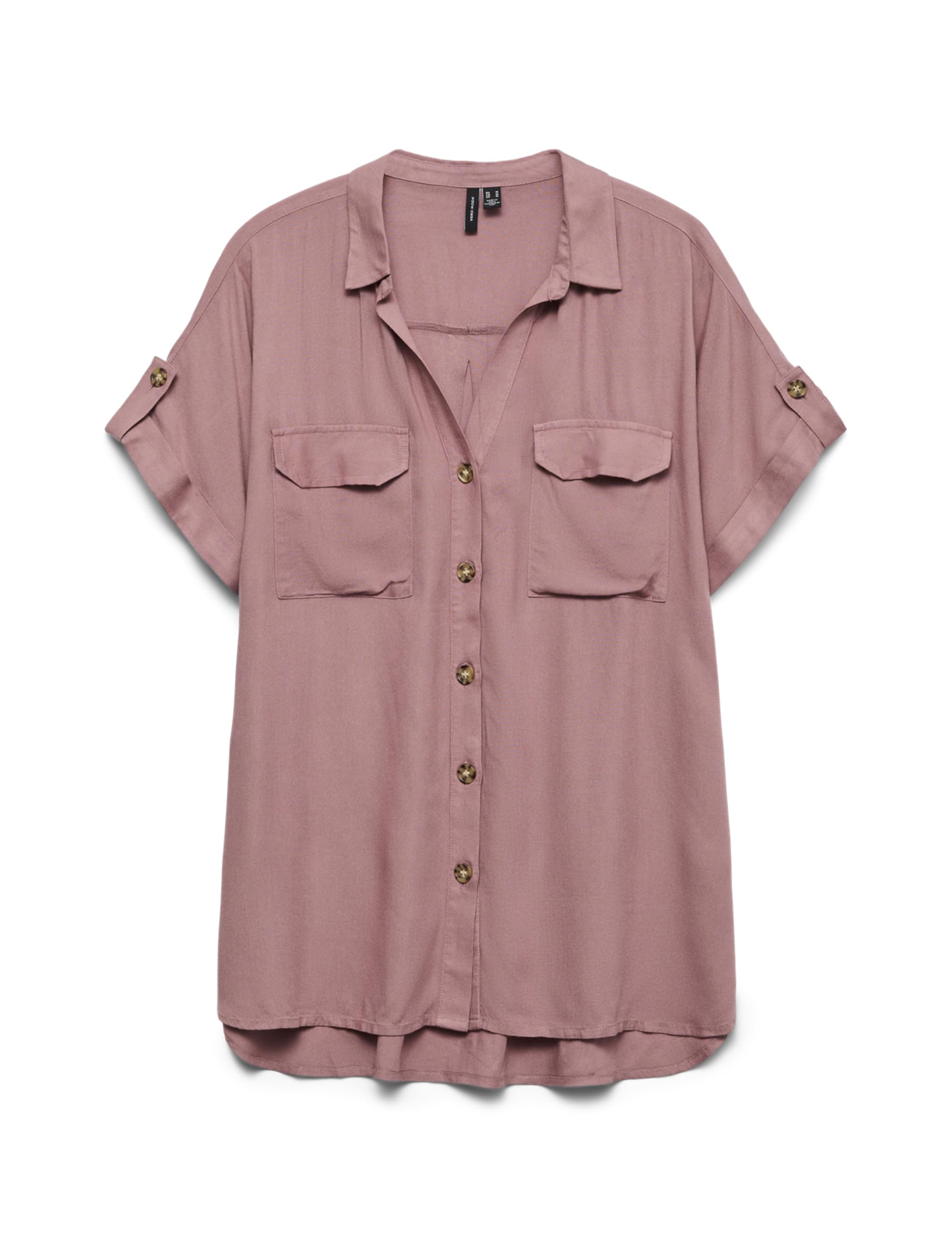 Vero Moda Women's Nostalgia Rose Vmbumpy S/S Shirt Wvn Ga Noos, M