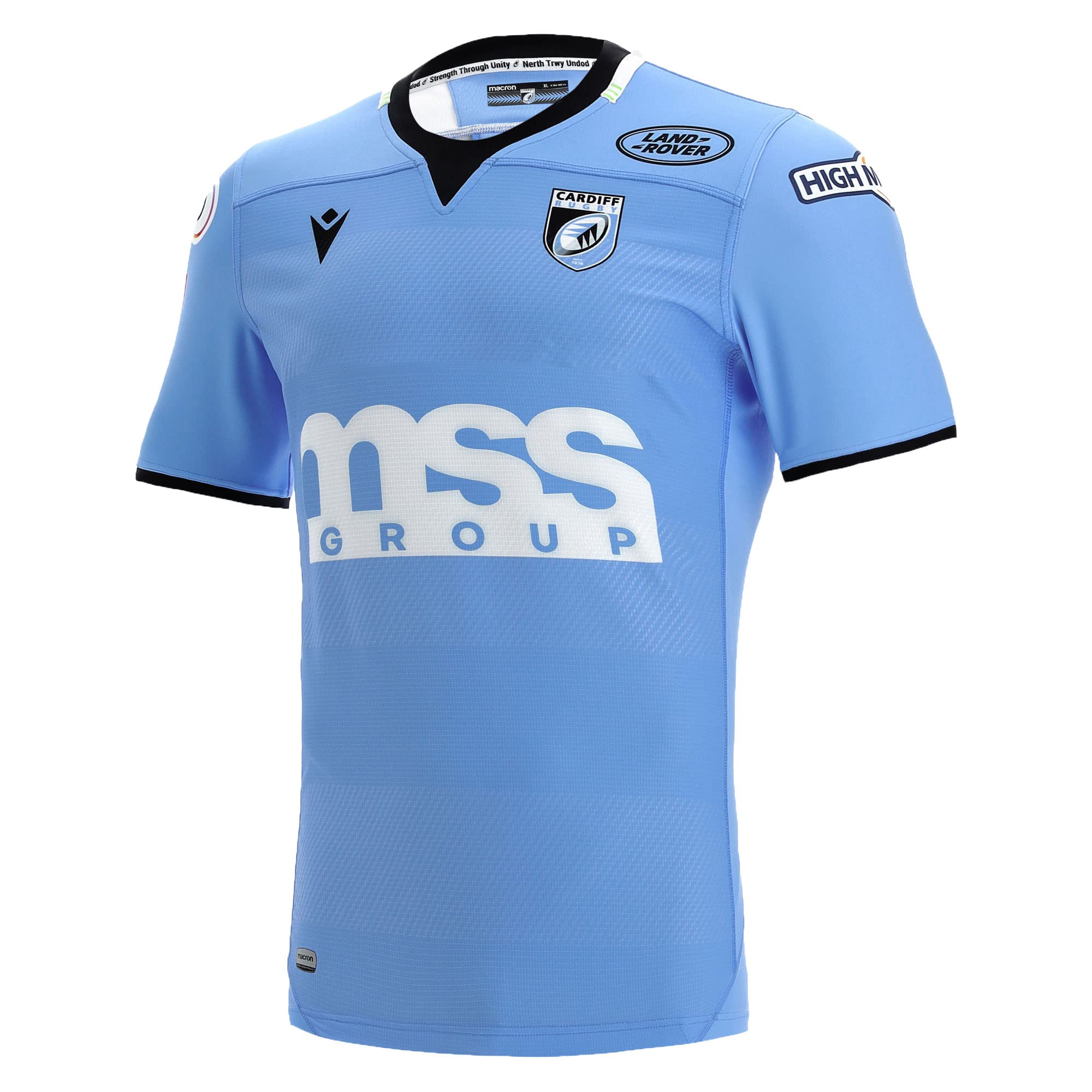 Macron 2021-2022 Cardiff Blues Home Rugby Football Soccer T-Shirt Camiseta