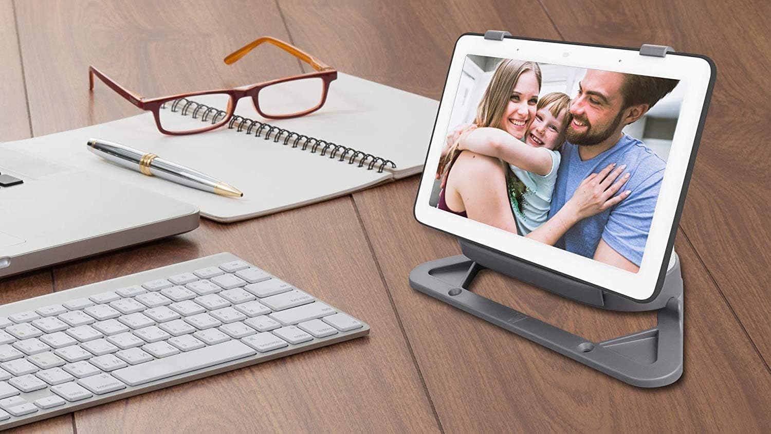 Special Wasserstein Stand and Adjustable Mount Compatible with Google Nest Home Hub (Chalk)