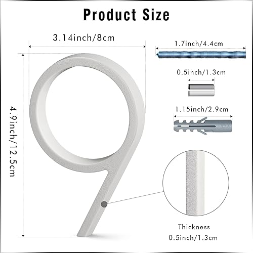 Miniatura 111 de VONDERSO - Letrero de dirección flotante de 5 pulgadas para exteriores de metal negro moderno para patio, calle y buzón, números de dirección Negro 1