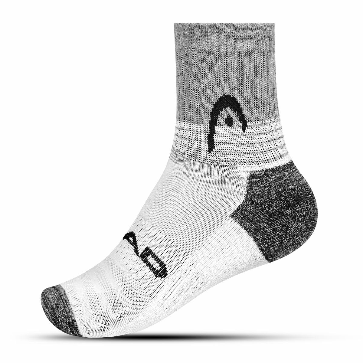 HSK-83 Ankle Socks (White/Grey Melange/Anthra Melange)-image-1