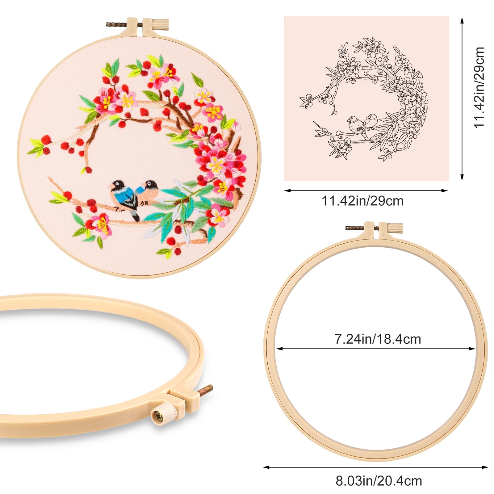 Stick Set Für Anfänger - Komplettset Mit Rahmen, Fäden Und Anleitung