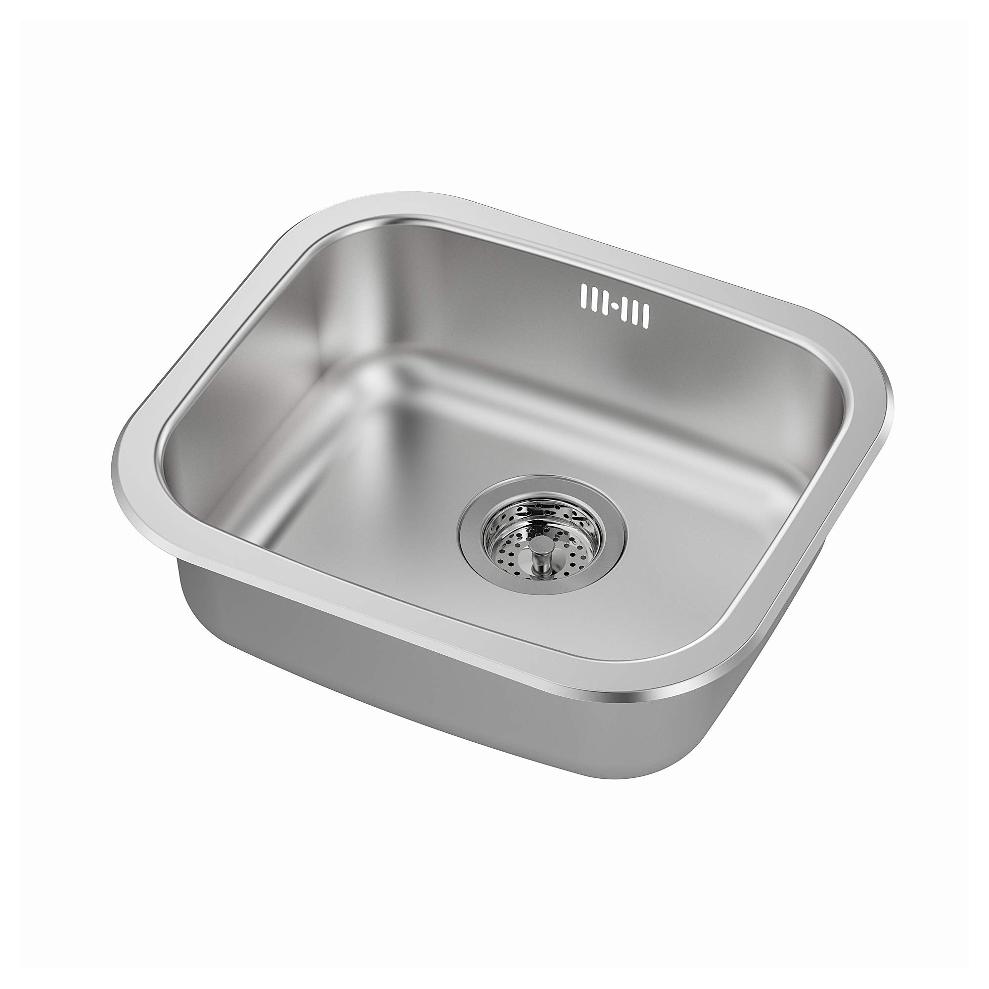Évier encastrable 1 bac ProTuning FYNDIG cuisine cuve inox 46 x 40 cm