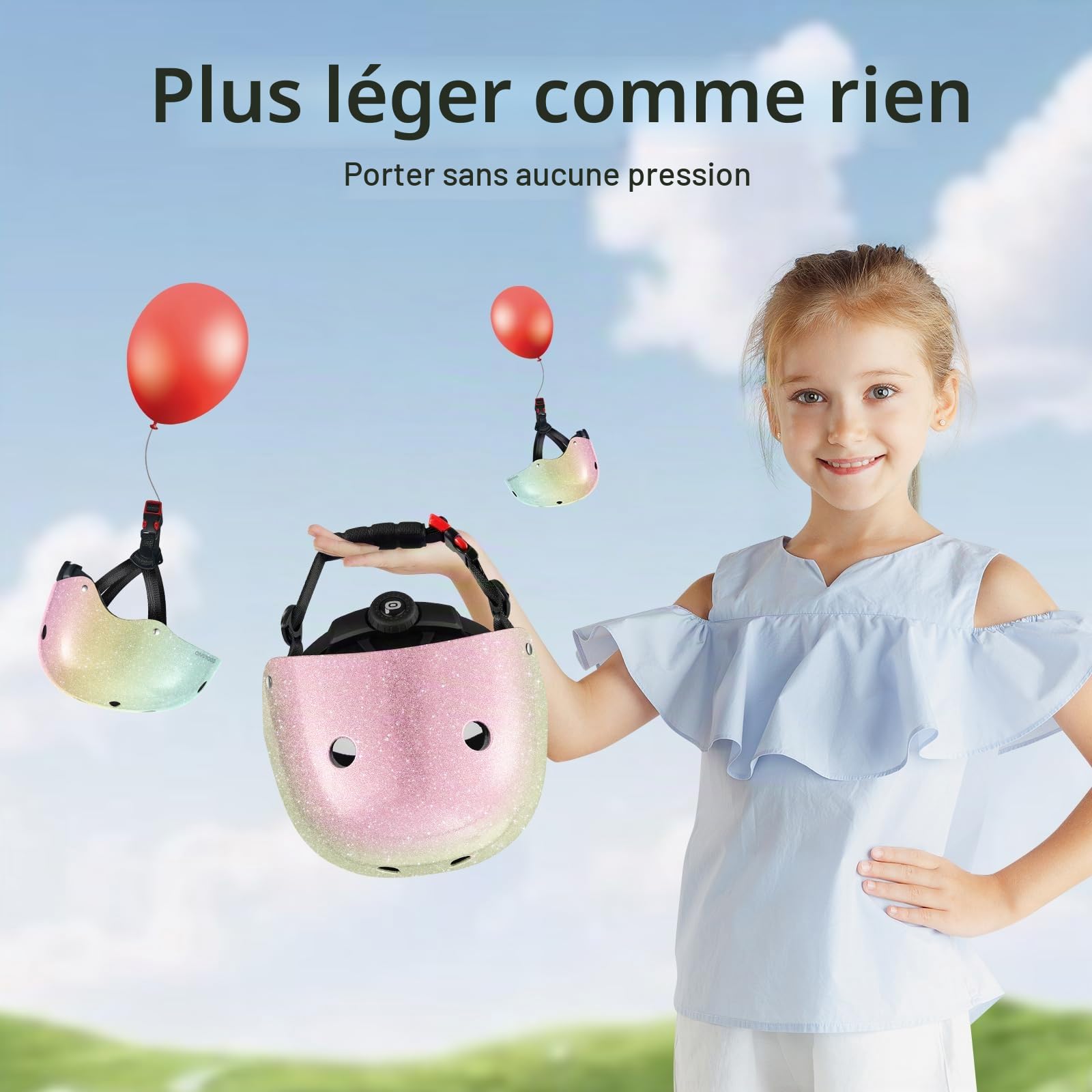 Odoland Casque de Vélo Enfant pour Garçons et Filles de 3 à 8 Ans, Casque Vélo Protection Enfant pour Cyclisme, Skateboard, Trottinette, Adjustable, Léger, Multiples Couleurs et Styles