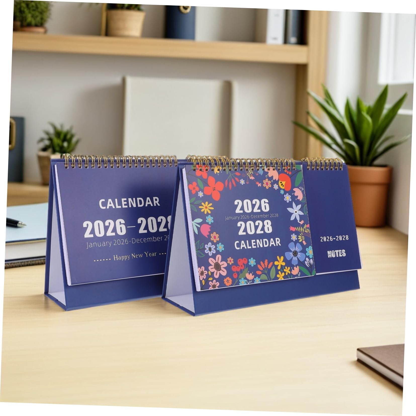 2pezzi Calendario da Tavolo Mensile Flipstyle Mobili per Pianificazione Giornaliera e Eventi Adatto Scrivania Ufficio Casa