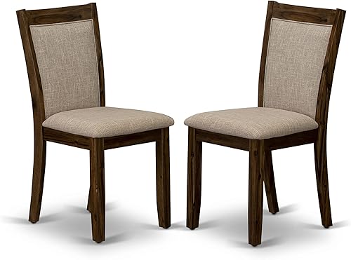 Miniatura 4 de East West Furniture F2MZ7-N04 - Juego de muebles de comedor de 7 piezas consta de una mesa de comedor redonda con pedestal y 6 sillas tapizadas de