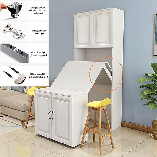 Miniatura 18 de (Horizontal, Full/Full XL) Crea una cama de lujo Easy Murphy Kit de hardware de cama, flotador en barra hidráulica de aire medio, sistema de resorte