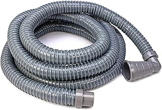 Tuyau de vidange for lave-linge et lave-vaisselle, 2/3/4/5 m, tube souple extensible for évacuation des eaux usées, 32-42 mm Tuyau Machine à Laver(3 Meter)