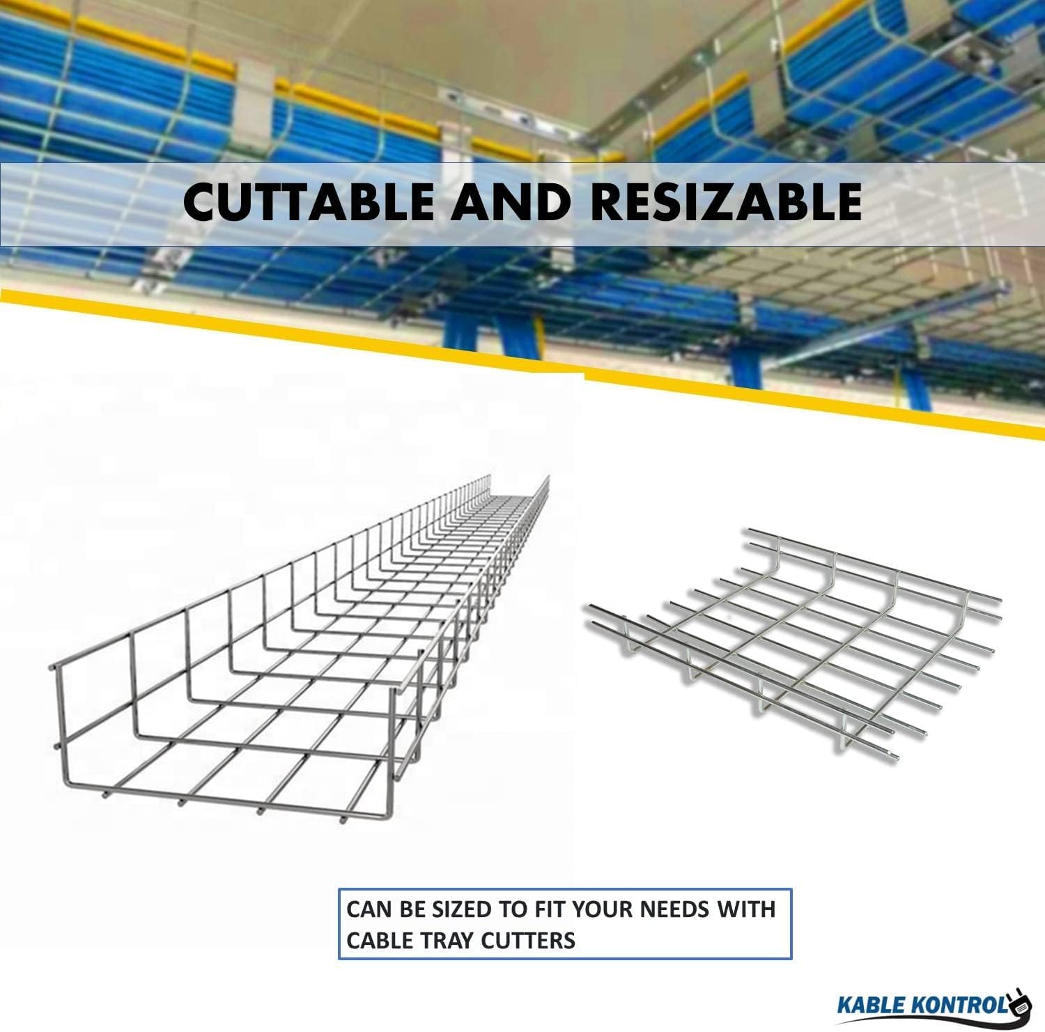 NEC Approved Cable Trays Kable Kontrol 5ft Cable Tray - 6 Pack Zinc ...