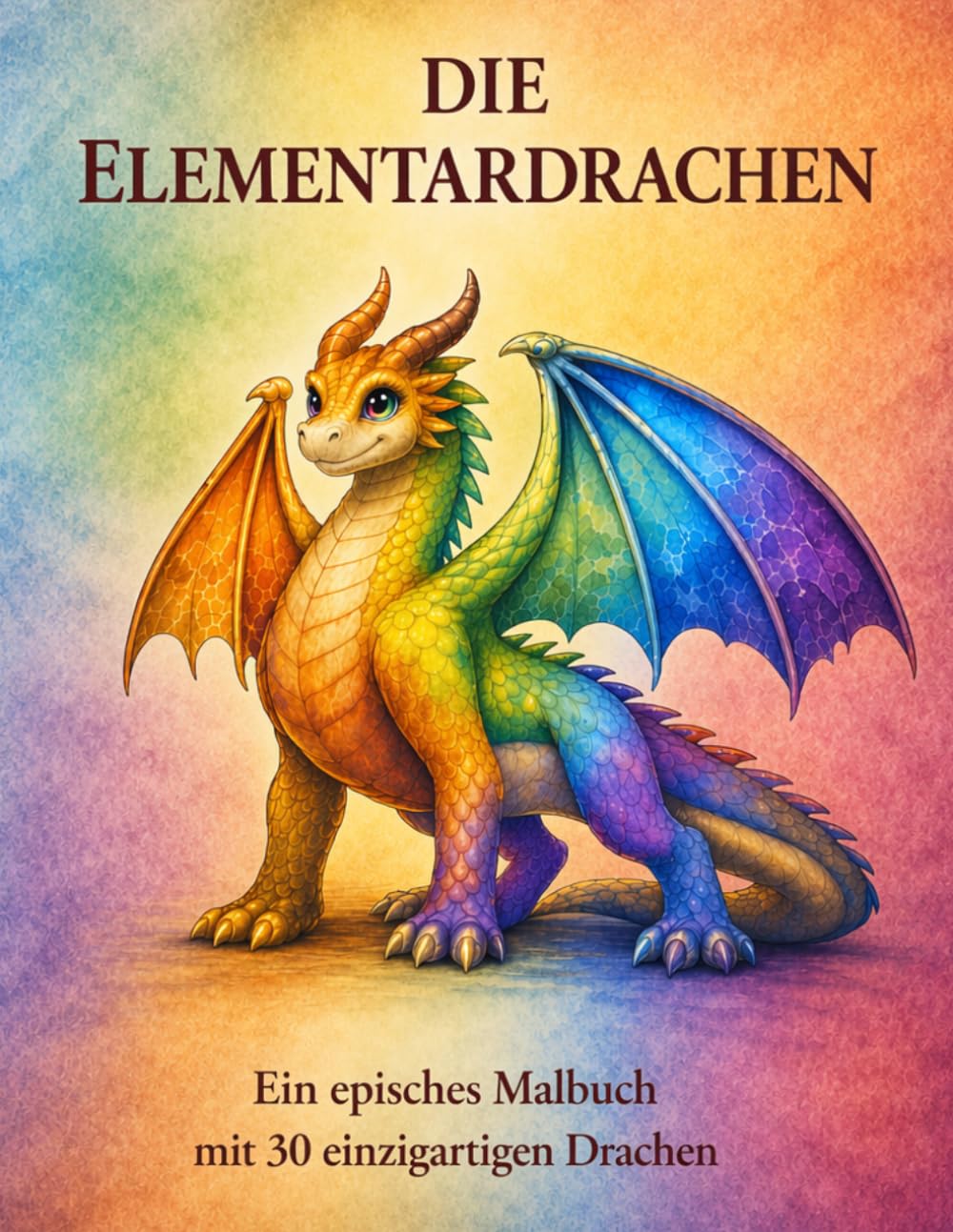 Die Elementardrachen: Ein episches Malbuch mit 30 einzigartigen Drachen (Die Drachenwelten)