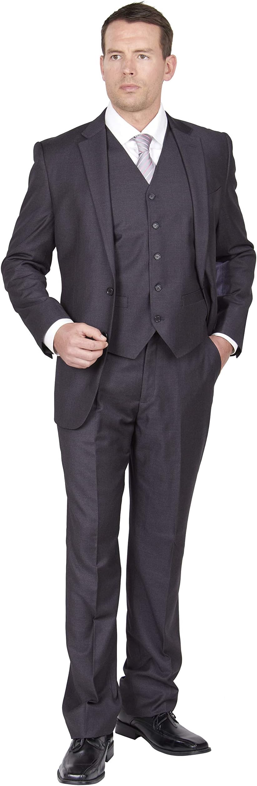 Giorgio Fiorelli Mens Suit 2 Button 3 Piece Modern Fit