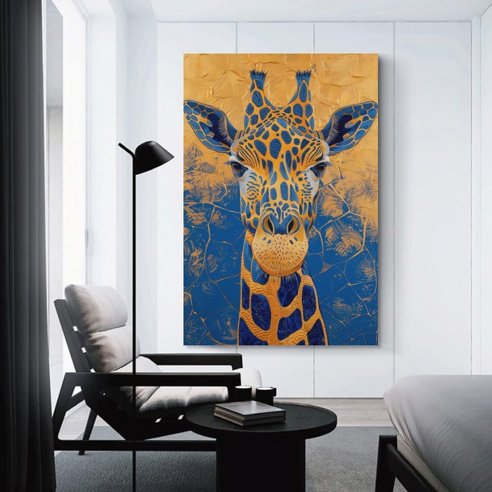 Junmoney Home Decor Wall Art Royal Giraffe, 12x18inch(30x45cm), for Gallery Wall Decor And Room Displays, An Easy Match for Collected Prints