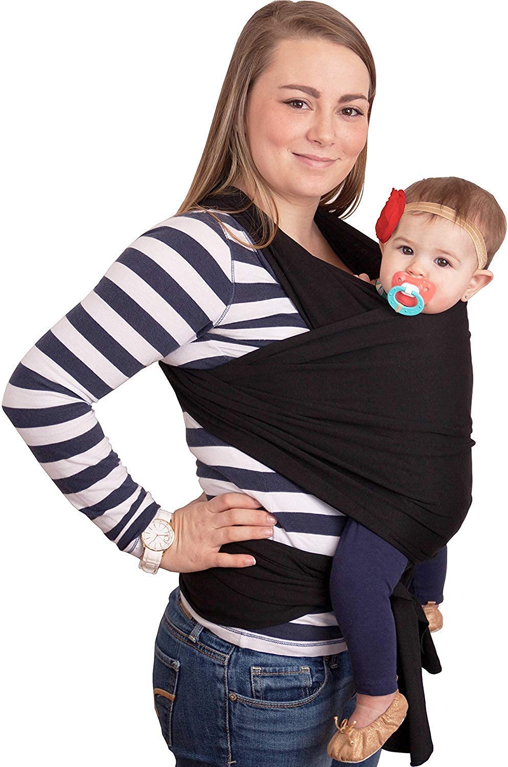 CuddleBug Baby Wrap Sling + Carrier Newborns & Toddlers up to 36 lbs