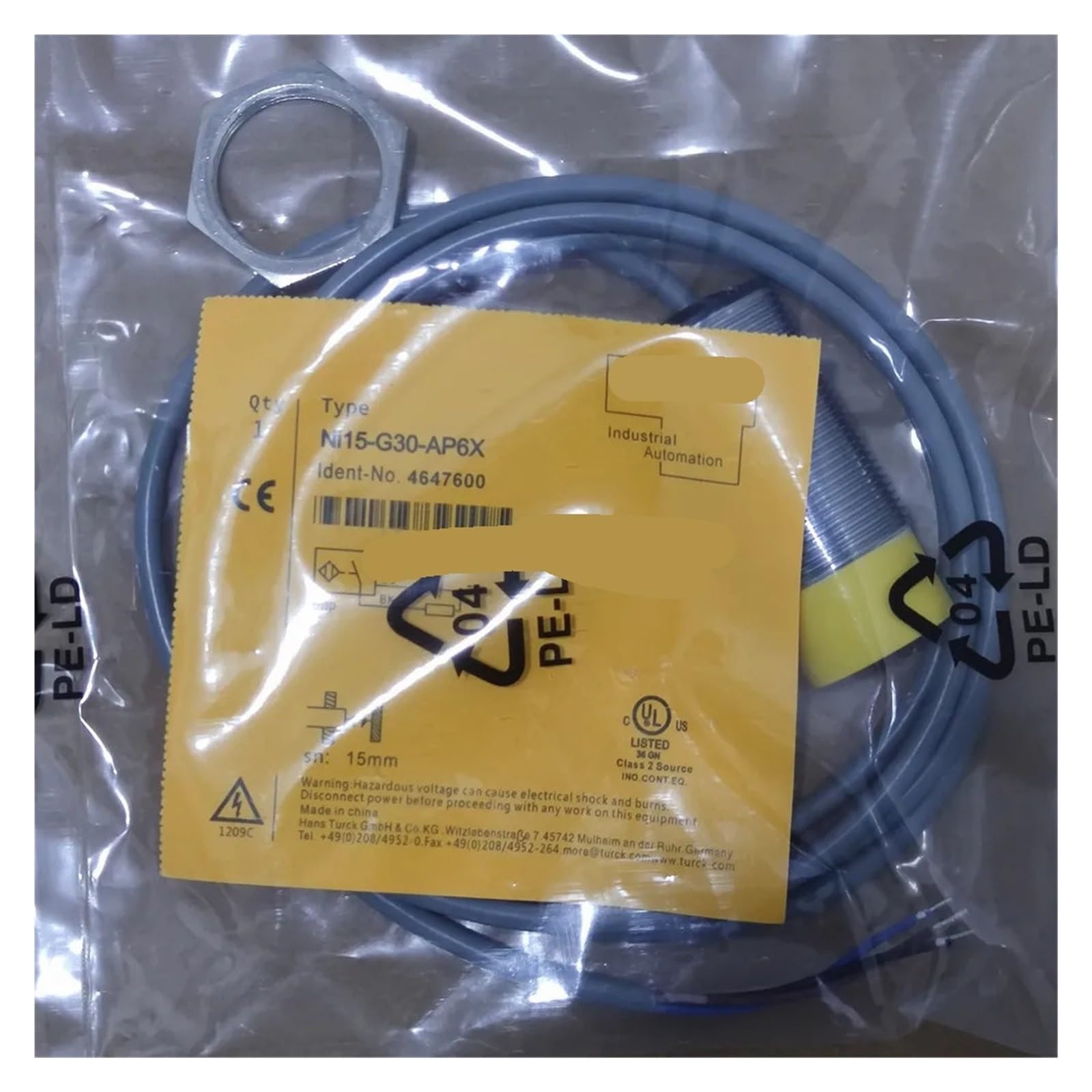 OSHZIKJII 1PC NI15-G30-AN6X NI15-G30-AP6X NI15-G30-RN6X NI15-G30-RP6X Proximity Switch Sensor(NI15-G30-RP6X)