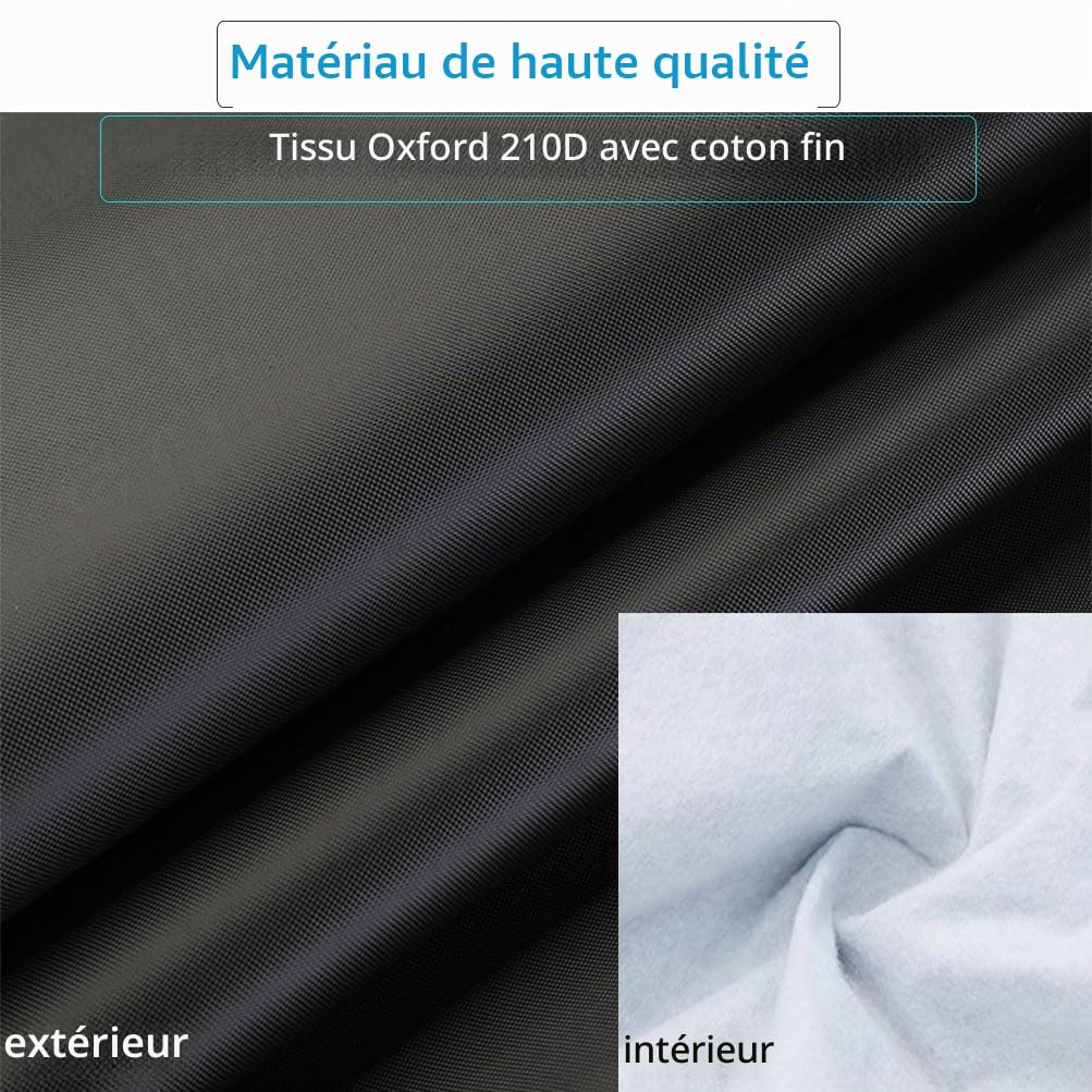 Demi Housse de Voiture Hiver été Voiture Extérieure Demi Couverture Imperméable Auto pour étanche à la poussière Universel Matériau Polyester 210D avec Coton (Berline)