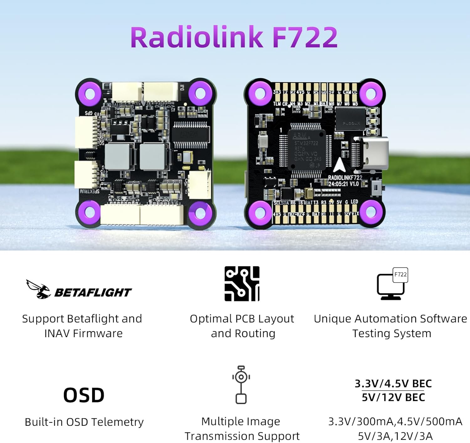 Radiolink F722 Features Overview