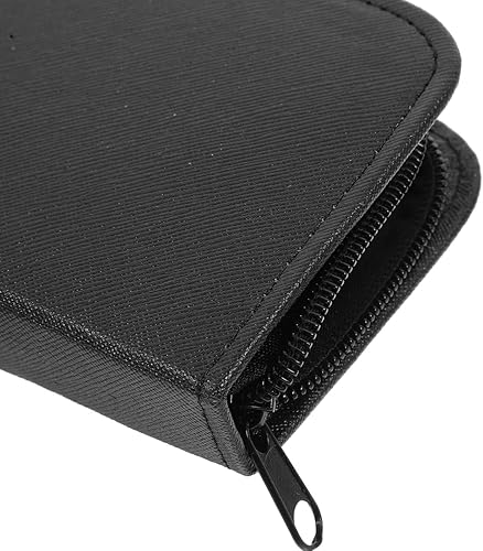 Miniatura 9 de 1 pieza de tijera bolsa bolsa pu rack salonblack compacto profesional cuero almacenamiento peluquería uso peluquería uso peluquero hogar tijeras