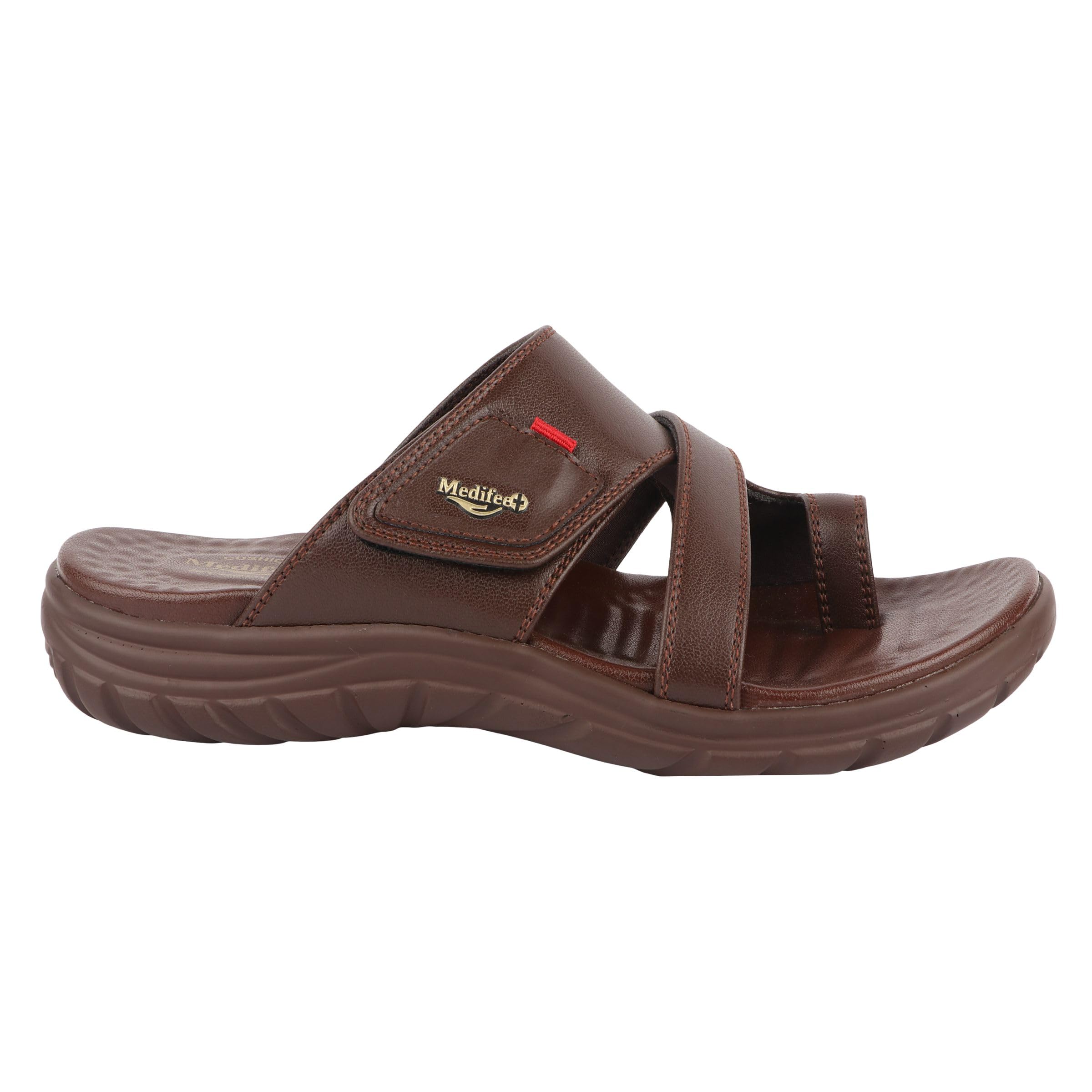 Medifeet Mens Strap Toe-ring Sandals (BROWN, numeric_8) (B0CD2H26M8) Amazon Price History, Amazon Price Tracker