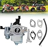 Chikia Huayi P19 CT200U Carburetor Compatible with Coleman CT200U EX BT200X Baja Massimo MB200 KT196 Go Kart 196cc Mini Bike Predator 212cc Hon-da GX160 GX200,6100-ZL0-W51 16100-ZH8-W61