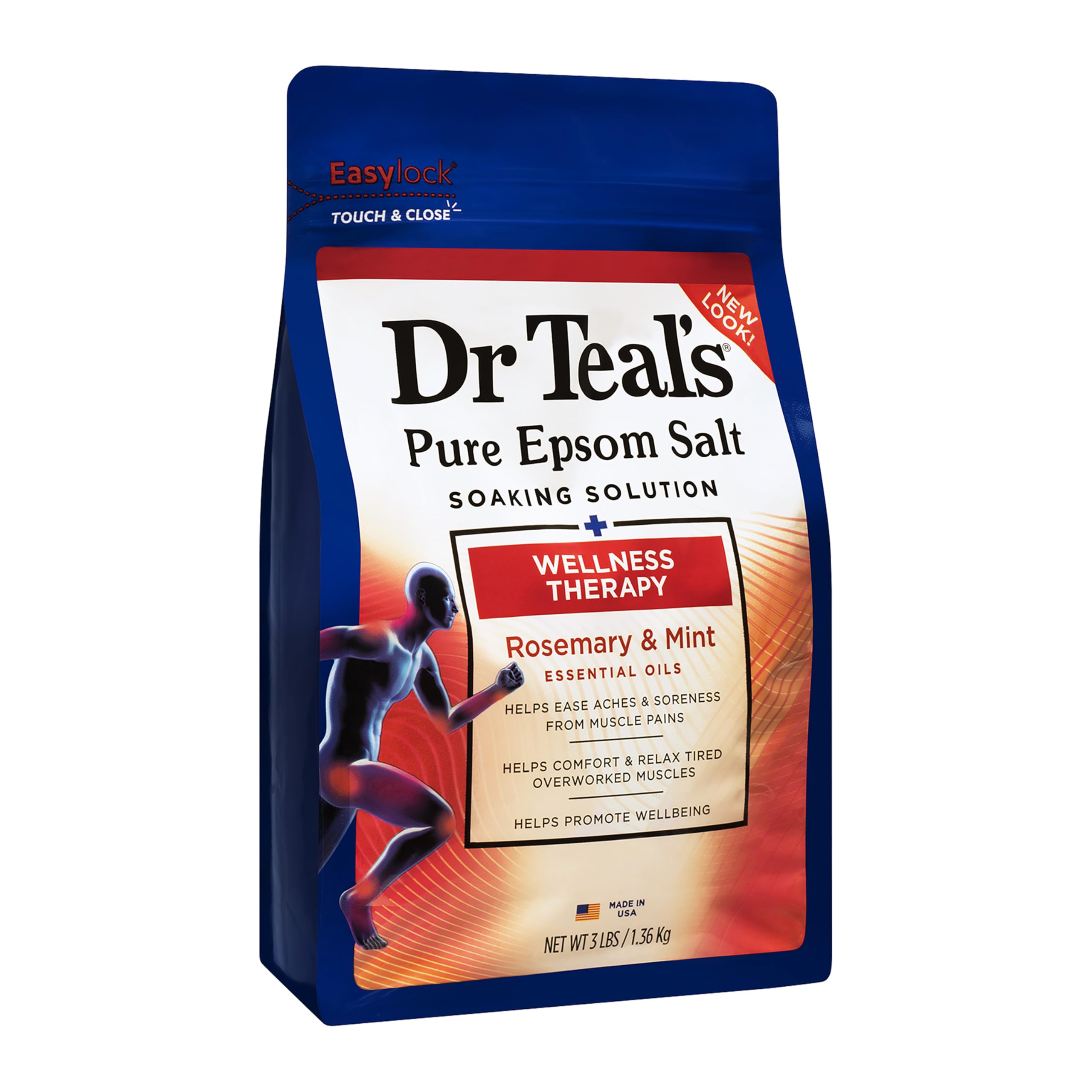 Dr Teal's Epsom Salt Soak - Rosemary & Mint -12 Dr Teal's Epsom Salt Soak - Rosemary & Mint -12