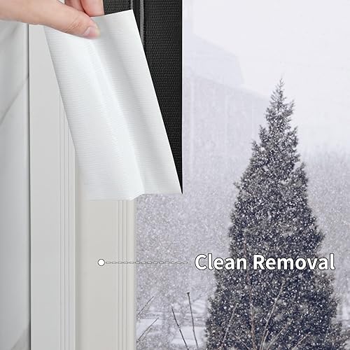 Miniatura 5 de MILEQEE Cinta de sellado de ventana de conducto de tela para invierno, 2.75 pulgadas x 66 pies, cinta aislante de sellado para ventanas y puertas,