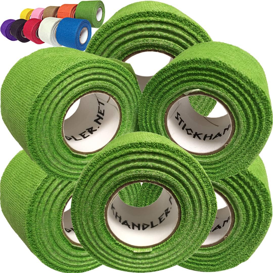 STICK HANDLER Professional Hockey Grip Tape Pro Pack (Green | Six Pack)