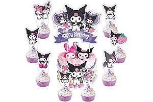 Kuromi Cupcake Toppers for Kids' Birthday Parties