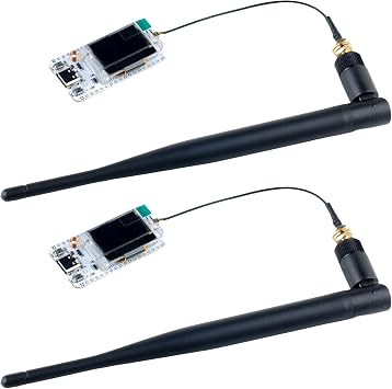 2pcs 915MHz LoRa32 V3 ESP32 S3 WiFi+BT Development Board 5DBi LoRa Antenna 0.95" OLED Display SX1262 LoRa Kit for Meshtastic IoT